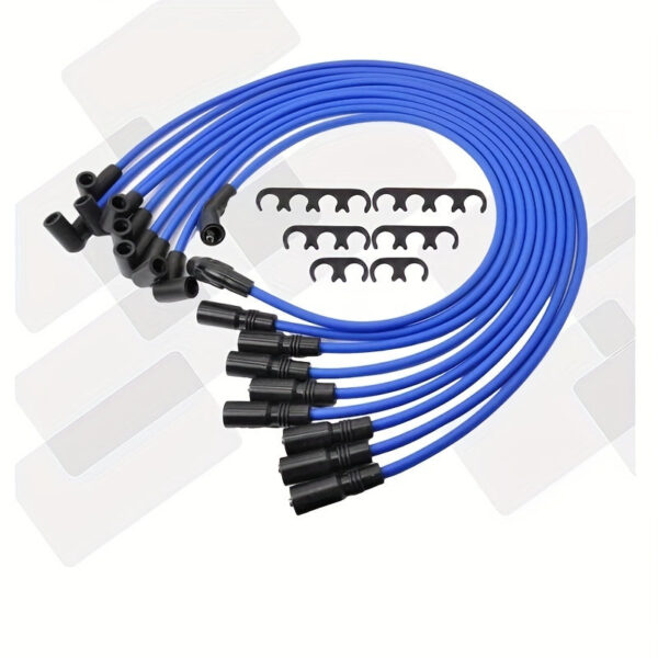 8mm Racing Spark Plug Wires 9pc Set for GMC Chevrolet