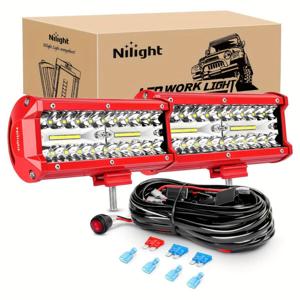 LED Light Bar Wiring Harness Kit 16AWG with Relay Switch - Image 2