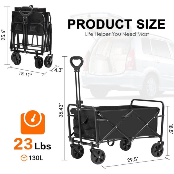 Heavy Duty Folding Hand Truck Dolly with Storage Bags