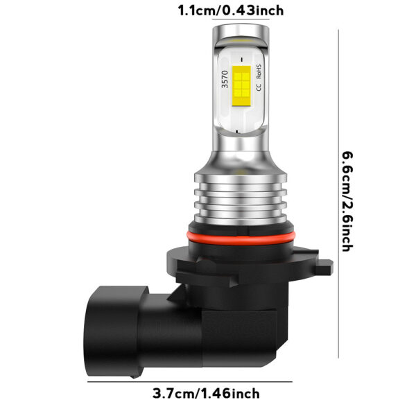 Toyota Camry LED Headlight and Fog Light Bulb Set 2007-2014 9005/H11 4000LM - Image 4