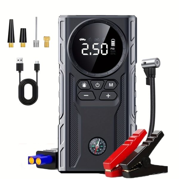 4000A Portable Jump Starter with Air Compressor 150PSI Battery Booster