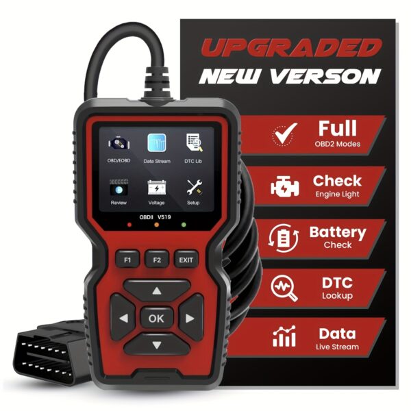V519 OBD2 Code Reader Scanner with Battery Test - Image 3