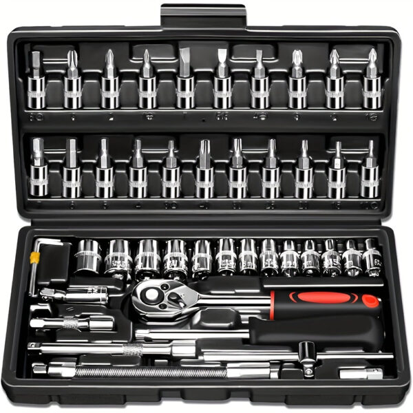 Car Repair Tool Set 46pc Professional with Ratchet