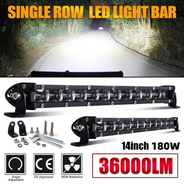 LED Work Light Bar 14-inch 180W 6500K White Off-road - Image 6