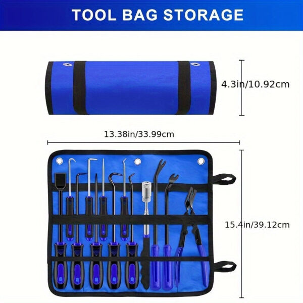 13-Piece Mechanic Hook and Pick Tool Set with Auto Clip Pliers - Image 5