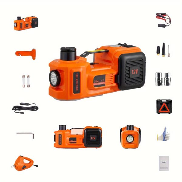 Electric Car Jack 5 Ton Hydraulic Lift with Impact Wrench - Image 2