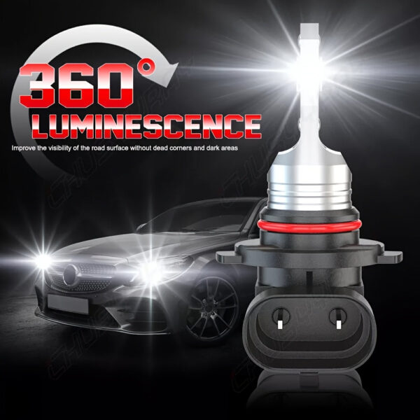 9005 H11 LED Headlight High Low Beam Bulb Kit White 4-Pack - Image 4