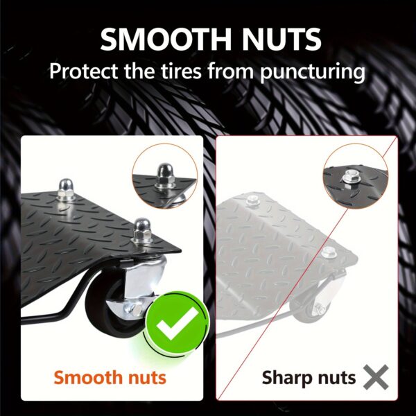 Car Tire Wheel Dollies 4-Piece Set - Image 3