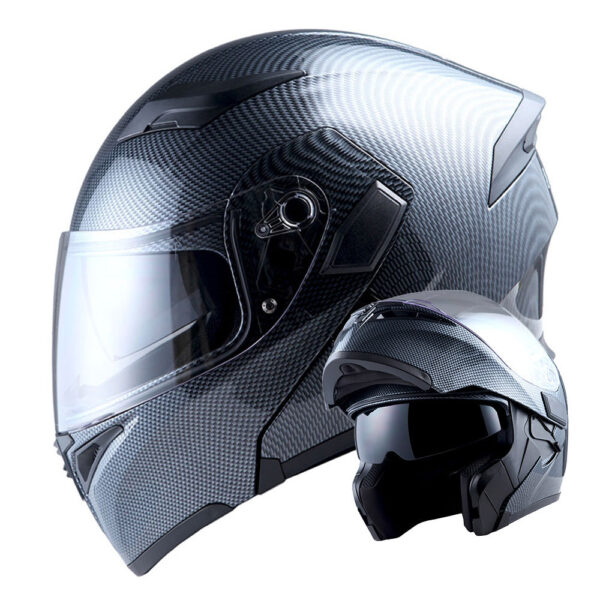 Motorcycle Modular Full Face Helmet with Dual Visor - Image 29