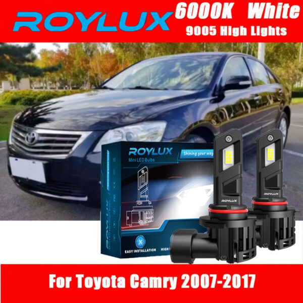9005/HB3 LED Headlights - Toyota Camry 2007-2017 High Beam - Image 7
