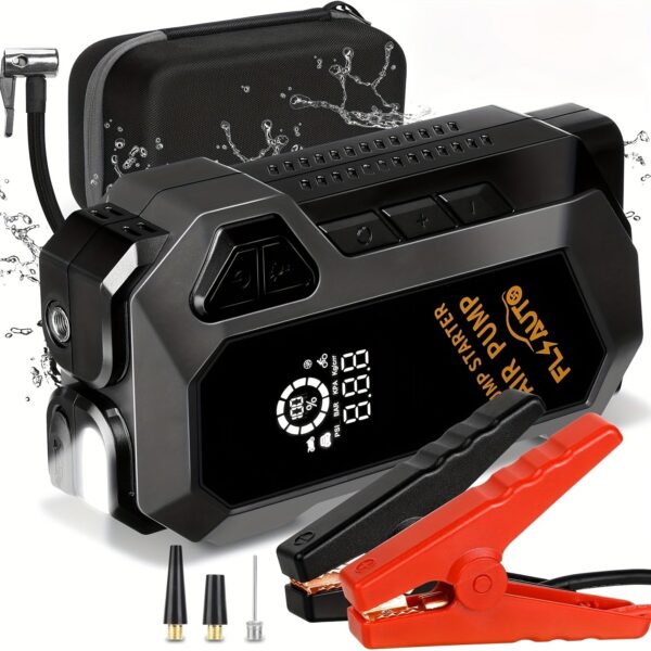 4-in-1 Car Jump Starter with Air Compressor 4000A Peak 150PSI Battery Pack