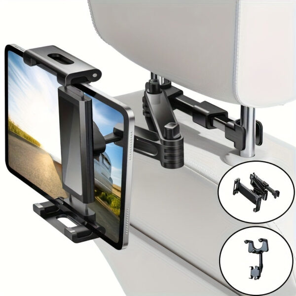 Car Headrest Tablet Mount - Universal Holder for 5"-12.9" Devices - Image 6