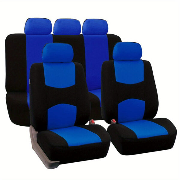 Universal 5-Seat Polyester Car Seat Cover Set - Image 4