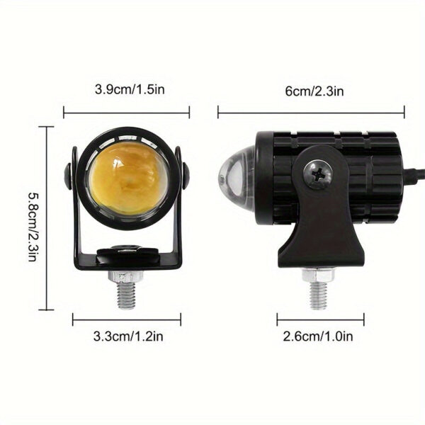 Universal 24W LED Work Light 2-Pack White/Amber - Image 3