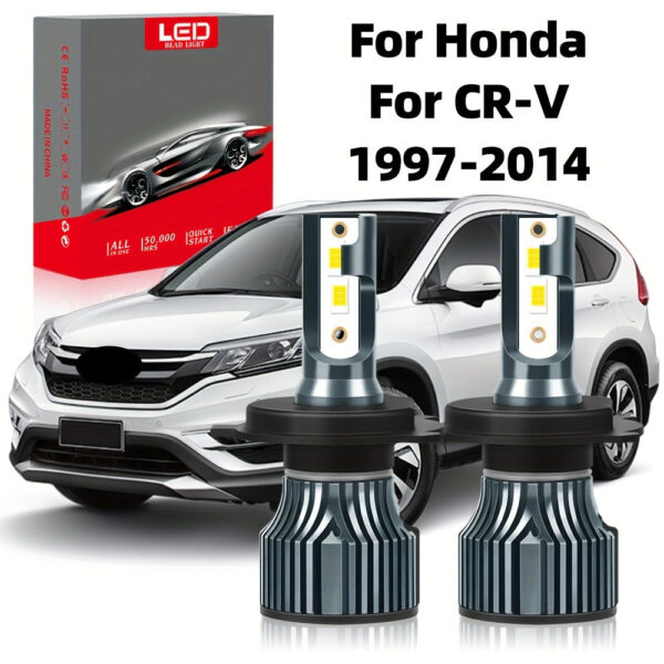 LED H4 Headlight Bulbs - Honda CR-V 1997-2014 6500K White 24000LM (2-Pack) - Image 7