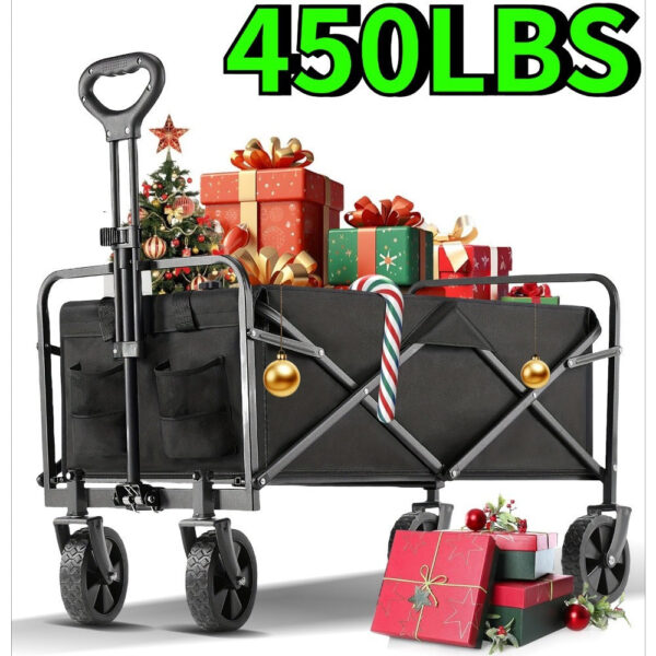 Heavy Duty Folding Hand Truck Dolly with Storage Bags - Image 2