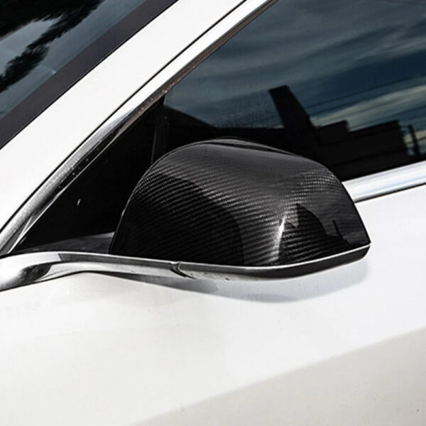 Carbon Fiber Mirror Covers for Tesla Model 3 Model Y 2017-2024