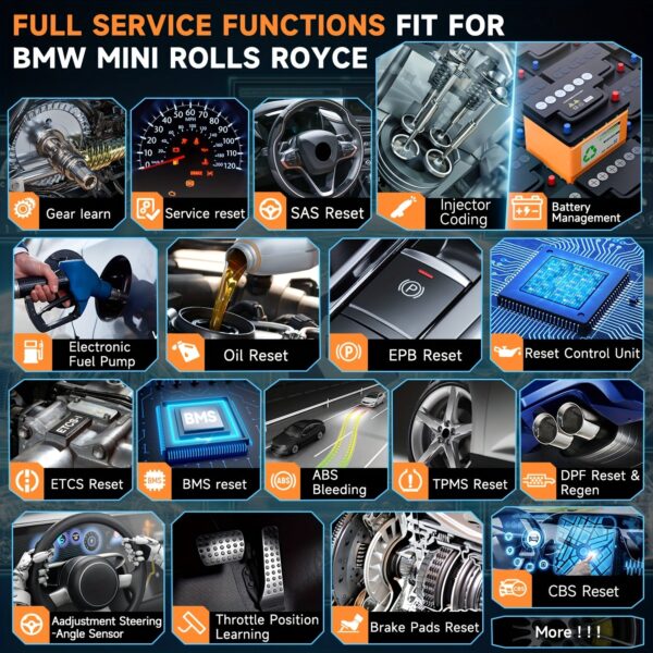 AUTOPHIX BMW MINI Diagnostic Scanner - OBD2 Code Reader with Reset Functions - Image 4
