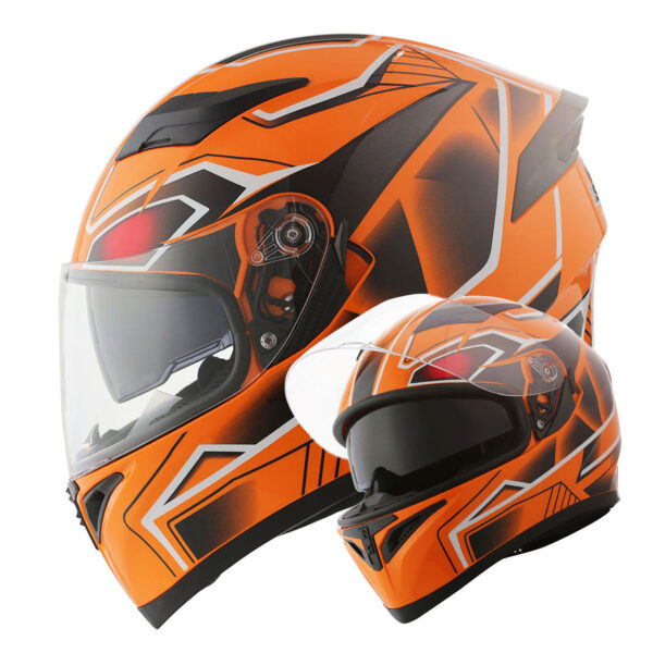 Motorcycle Full Face Helmet Dual Visor HJK316 - Image 19