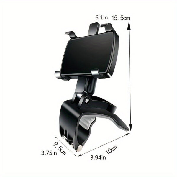 Universal Car Phone Mount 360° Rotating Clip - Image 2