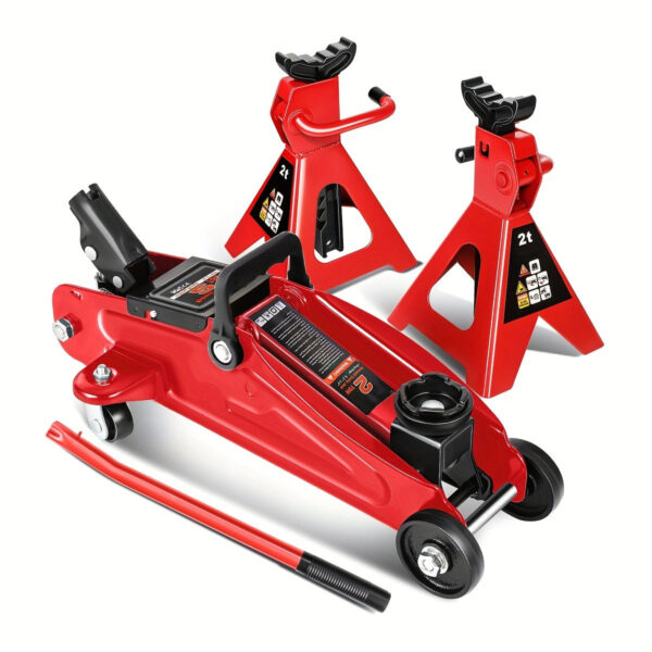Floor Jack and Stands Set 2 Ton Capacity Heavy Duty Manual