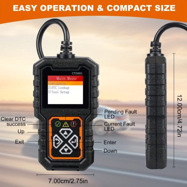 CY3001 OBD2 Car Scanner Engine Code Reader Diagnostic Tool - Image 5