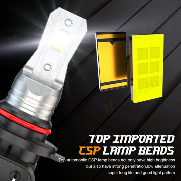9005 H11 LED Headlight High Low Beam Bulb Kit White 4-Pack - Image 5