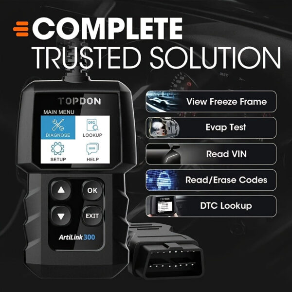 AL300 OBD2 Car Diagnostic Scanner - Image 3
