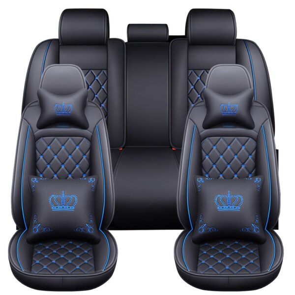 Car Seat Covers Full Set Faux Leather 5-Seat Universal Fit - Image 3