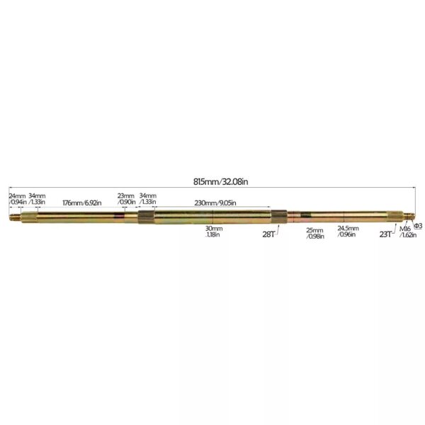 32 Inch Rear Axle with 140cc Semi-Auto Engine for Go Kart ATV - Image 3