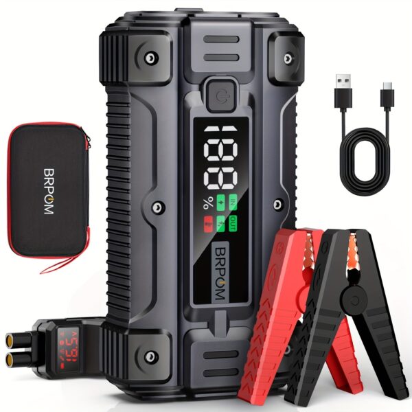 Car Jump Starter 6000A Peak 12V Battery Booster with Smart Cables - Image 7