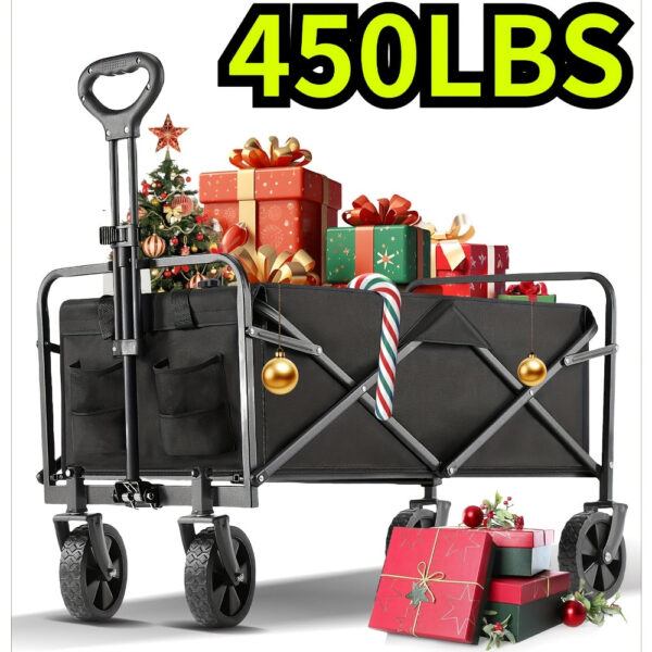 Heavy Duty Folding Hand Truck Dolly with Storage Bags - Image 4