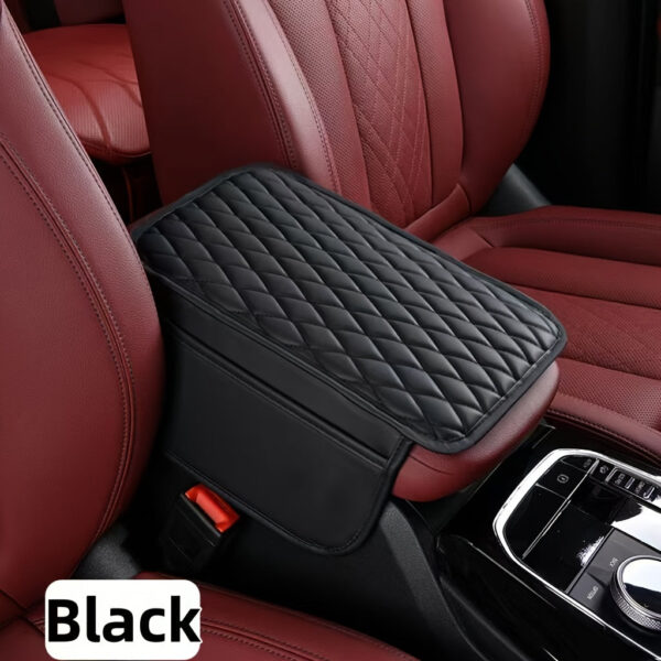 Car Center Console Armrest Box Mat PU Leather