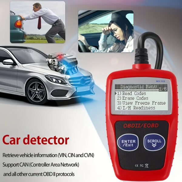 OBD2 Car Scanner with Engine Code Reader & Battery Test - Image 4