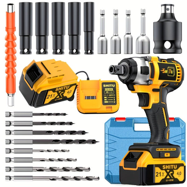 5TU Cordless Impact Wrench Kit 4000mAh with Battery - Image 6