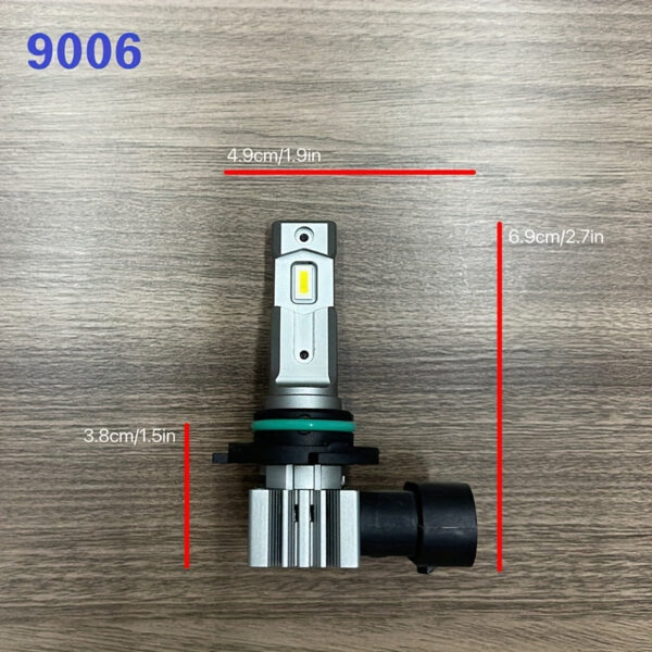 LED Headlight Bulb Kit 9006 HB4 H11 H8 H9 H16 6000K White 4-Pack - Image 3