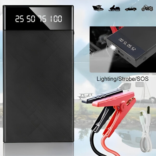 Portable Car Jump Starter Battery Pack with USB LED Emergency Kit - Image 8