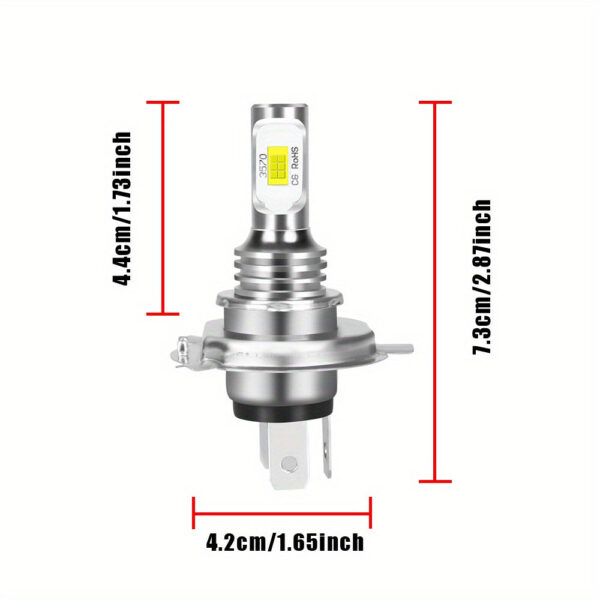 Toyota Tundra LED Headlight and Fog Light Bulb Set 6000K White 2014-2020 - Image 2