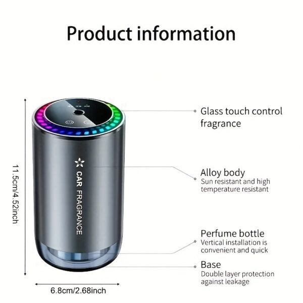 Car Essential Oil Diffuser with Star Projector and LED Light - Image 4
