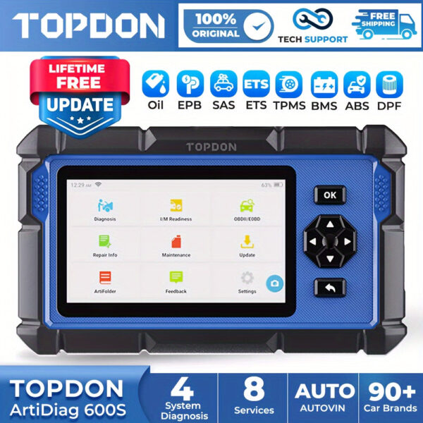 Artidiag600S OBD2 Scanner AD600S with 9 Reset Services