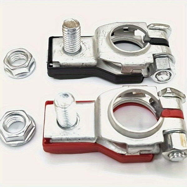 Heavy-Duty Battery Terminal Connector Set Positive & Negative Universal