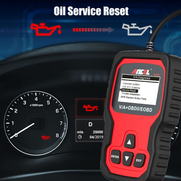 ANCEL OBD2 Scanner for VW Audi Skoda Seat Diagnostic Tool - Image 6