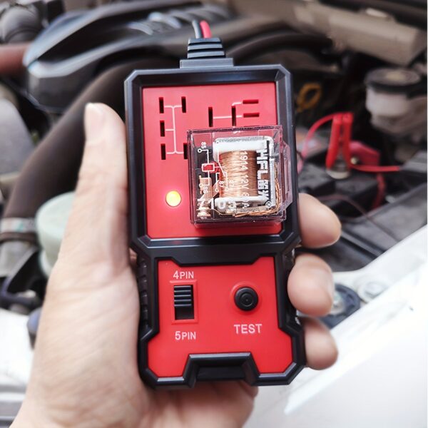 12V Automotive Relay Tester with Battery Clips