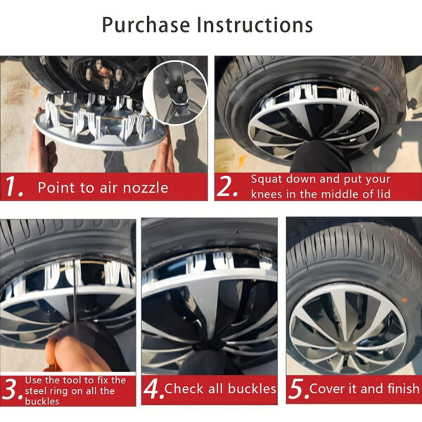 Universal 16-inch Wheel Hub Covers R16 4-Pack - Image 5