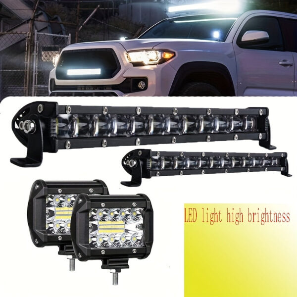 LED Work Light Bar 220W Single Row 4.3/11.3/21.3 inch - Image 3