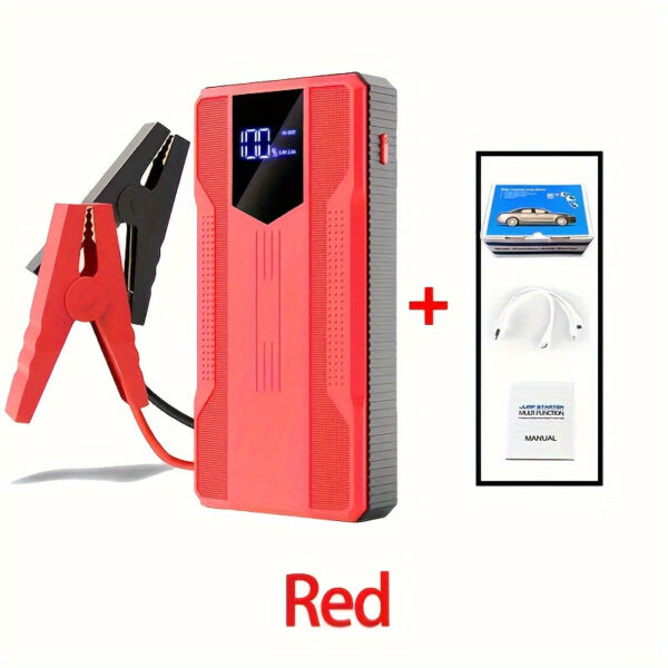 Portable Car Jump Starter 99800mAh with Emergency Power Bank and LED Flashlight - Image 8