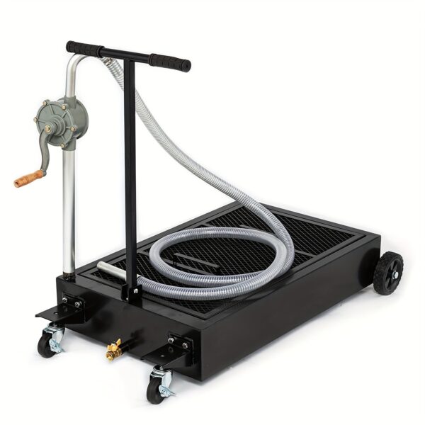 Oil Drain Pan with Pump and 39-inch Hose Low Profile - Image 2
