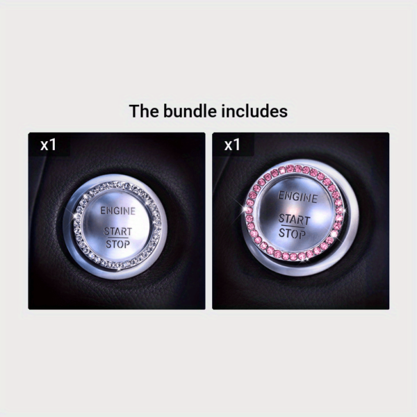 Car Ignition Ring Rhinestone Decoration - Image 5