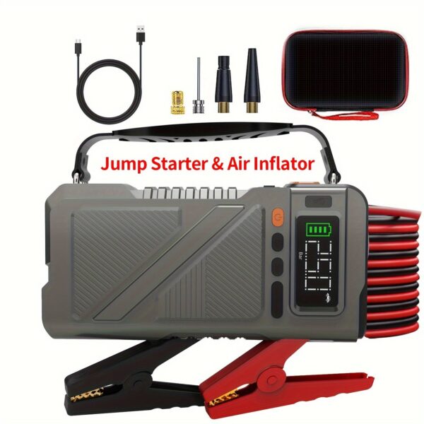5-in-1 Portable Jump Starter Air Compressor 5000A Peak - Image 7
