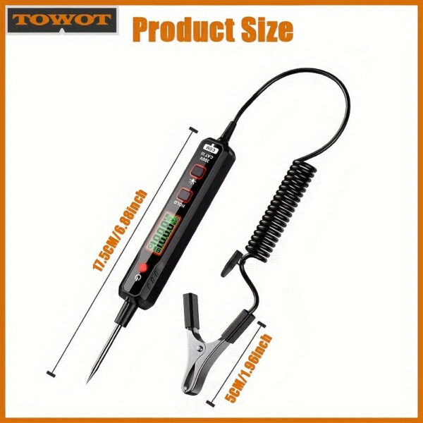 Automotive Circuit Tester Digital Display Voltage Testing Tool - Image 2